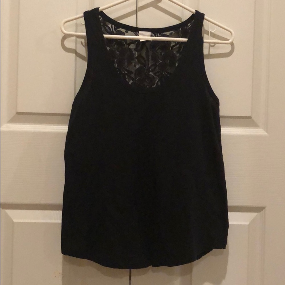 Black lace tank from Express Size S